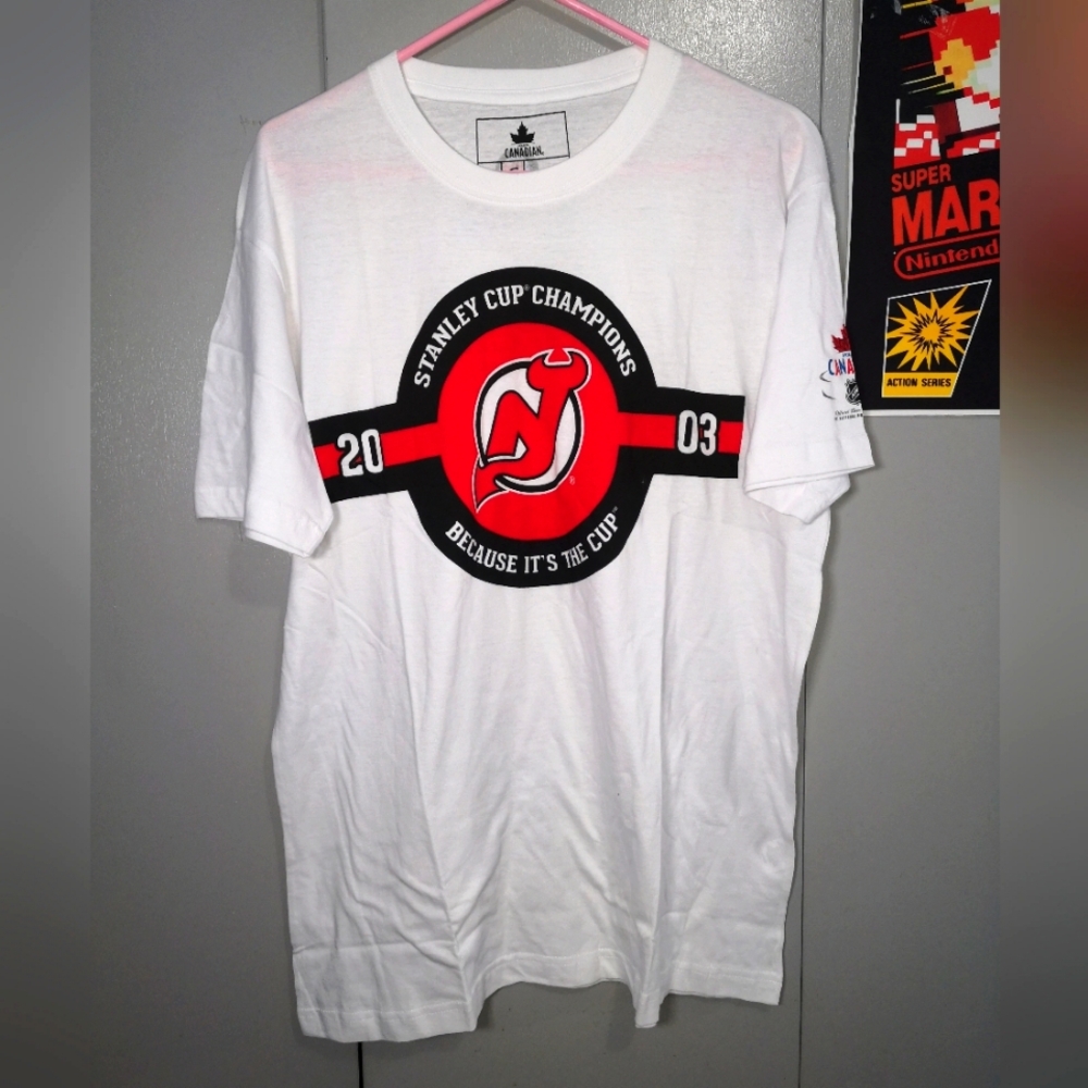🔥NHL 2003 New Jersey Devils Stanley Cup  T-Shirt